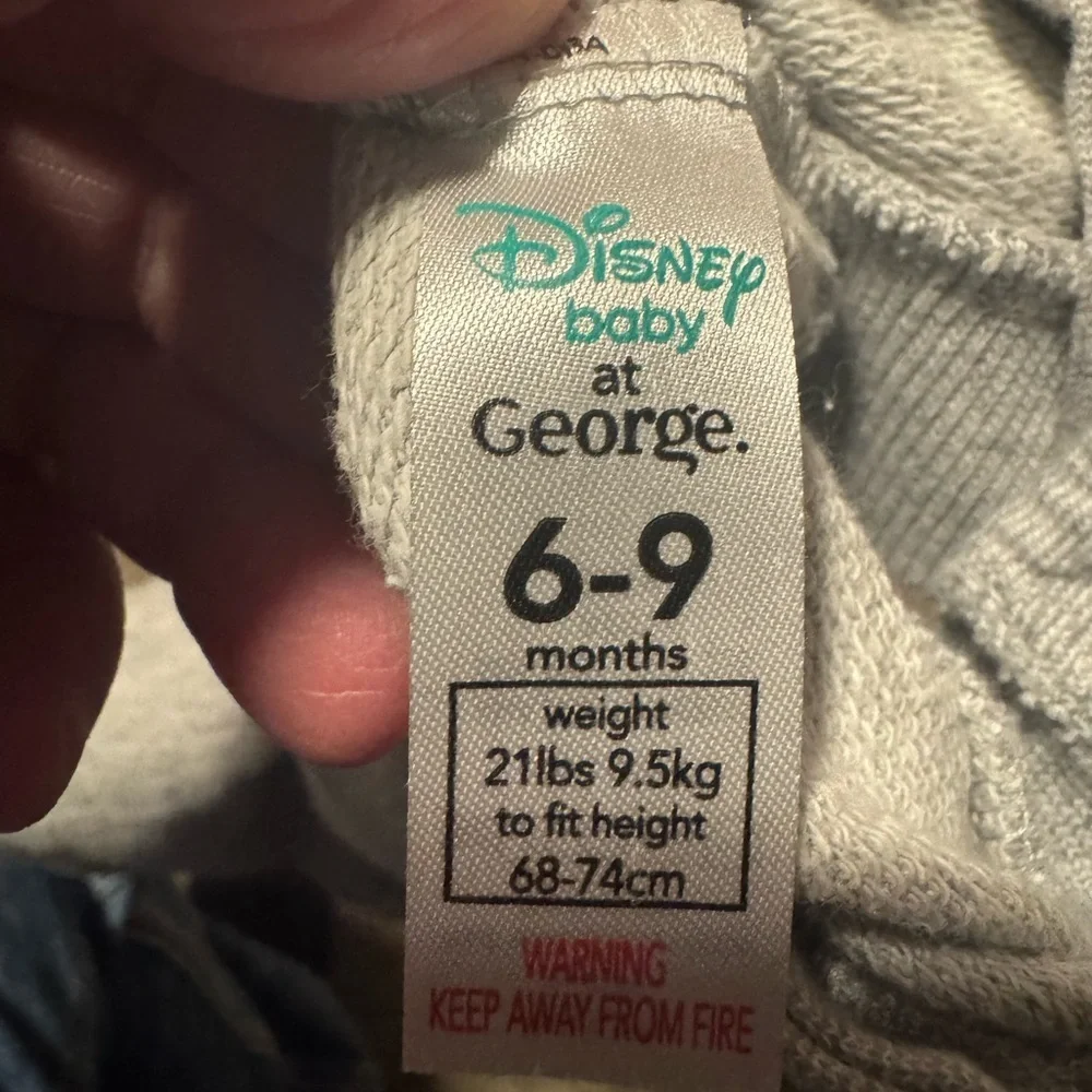 Disney Winnie the Pooh Baby Overalls 6–9 Months Gray Tigger